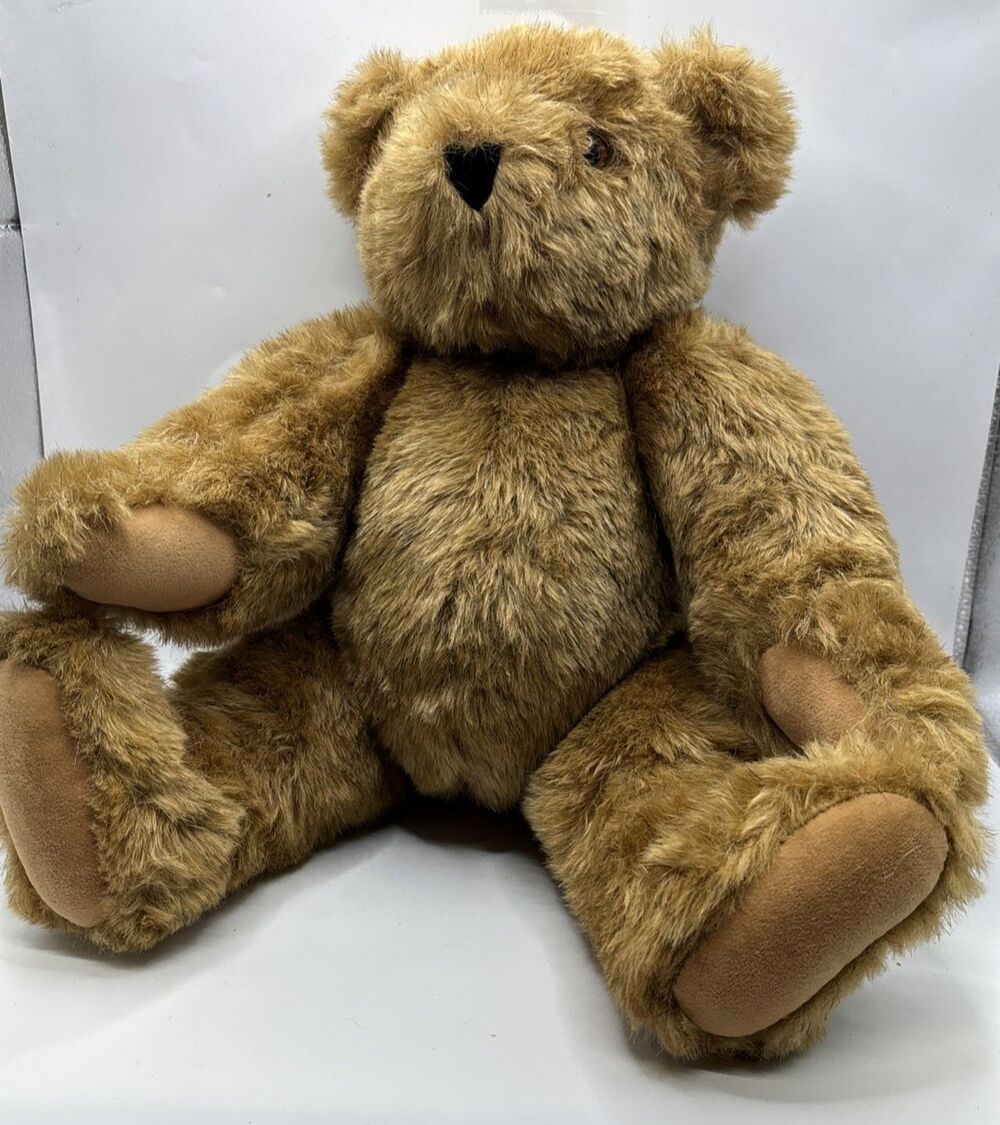 Vermont Teddy Bear Jointed Plush 17” Classic Made Between 2002-2003